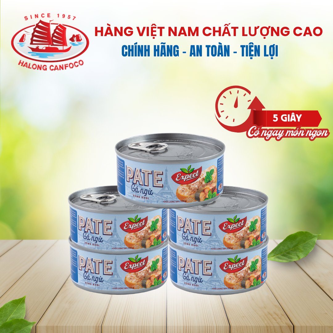 Combo 5 pate cá ngừ xông khói expect 150g