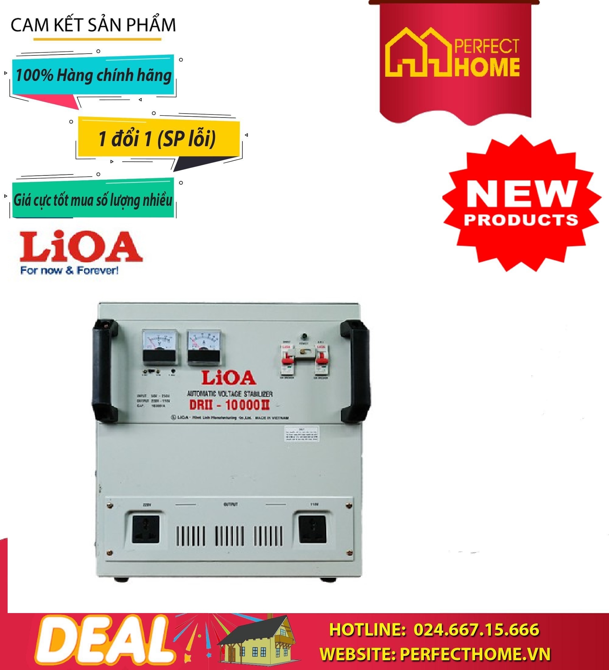 Ổn áp lioa 1pha drii-10000 - cs: 10kva