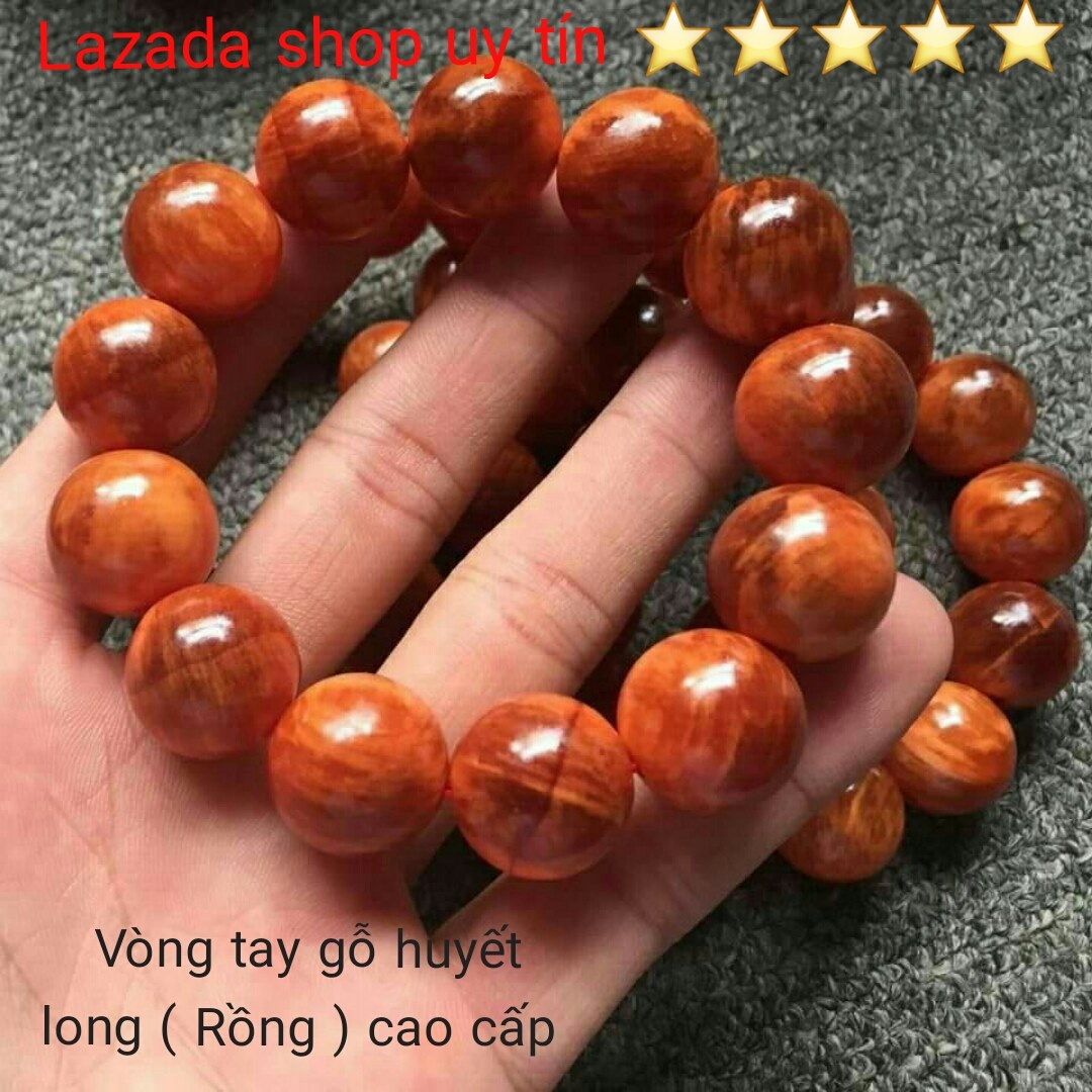 Vòng tay Gỗ Huyết Long (Huyết Rồng) đỏ thấu quang.vòng tay phong thủy.vòng tay gỗ tự nhiên