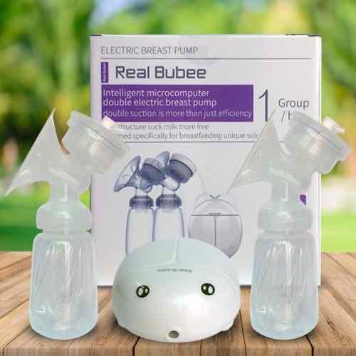 Máy hút sữa điện đôi Real Bubee ( Có chế độ massa kích sữa, Hút êm ái như em bé bú) - May Hút Sữa cao cấp ,MÁY HÚT VÀ MÁT XA KÍCH SỮA. Máy hút sữa điện đôi 8 Mức Độ, Hút Nhẹ Nhàng Vừa Hút Sữa Vừa Mát Xa Kích Sữa - HY Shop