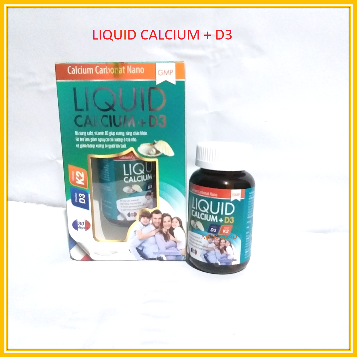 LIQUID Calcium  D3 - Bổ xung calci, Vitamin D3 Chắc khỏe sương