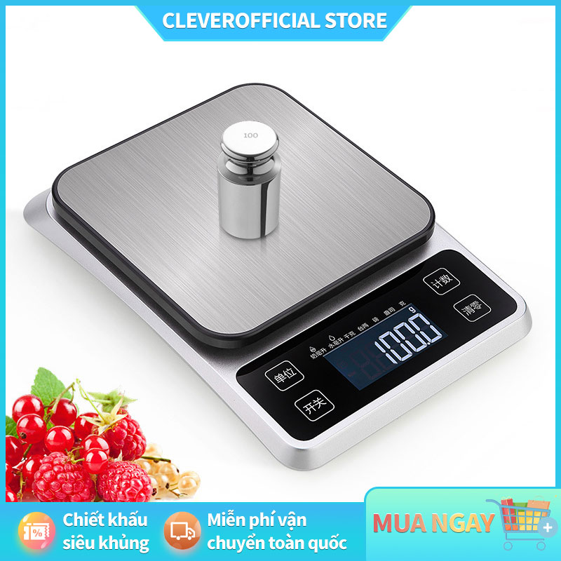 ⚡Miễn Phí Vận Chuyển⚡Cân Tiểu Ly mini điện tử định lượng 0.1g - 5kg độ chính xác cao Làm Bánh Cân tiểu li nhà bếp nhỏ gọn tiện lợi
