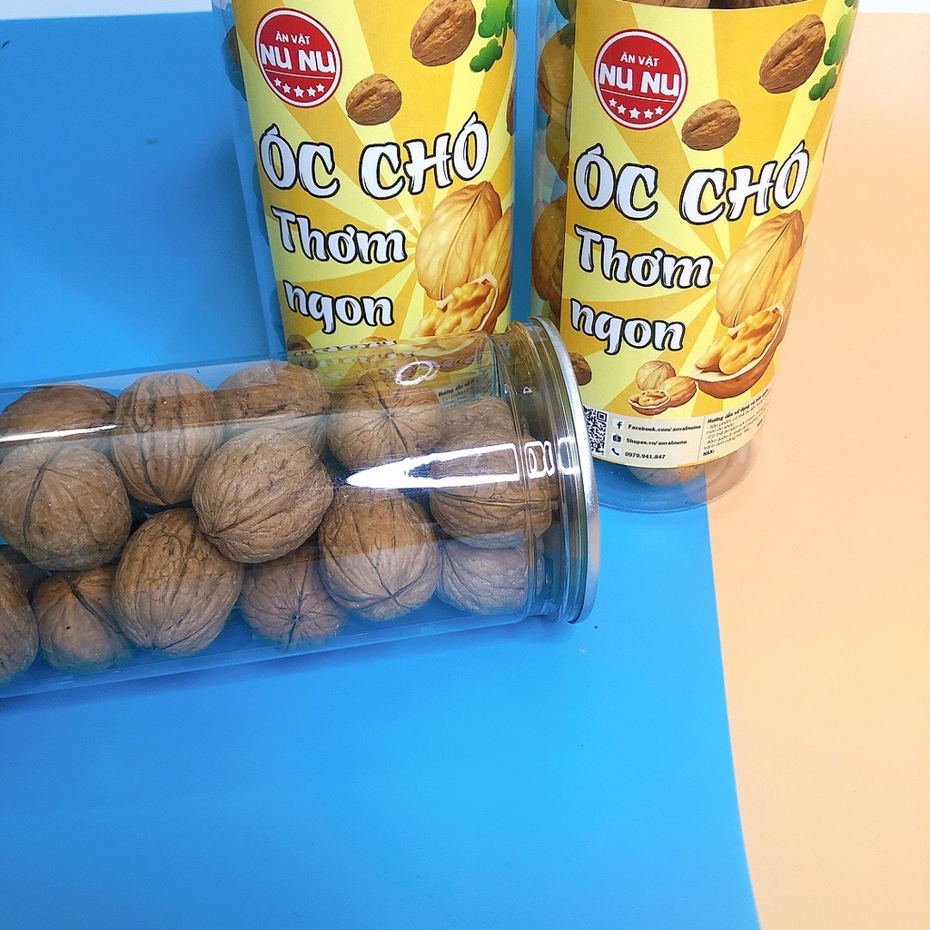 Hạt óc chó Mỹ sấy khô hũ PET 300gr đạt chuẩn an toàn VSTP - Ăn vặt NUNU