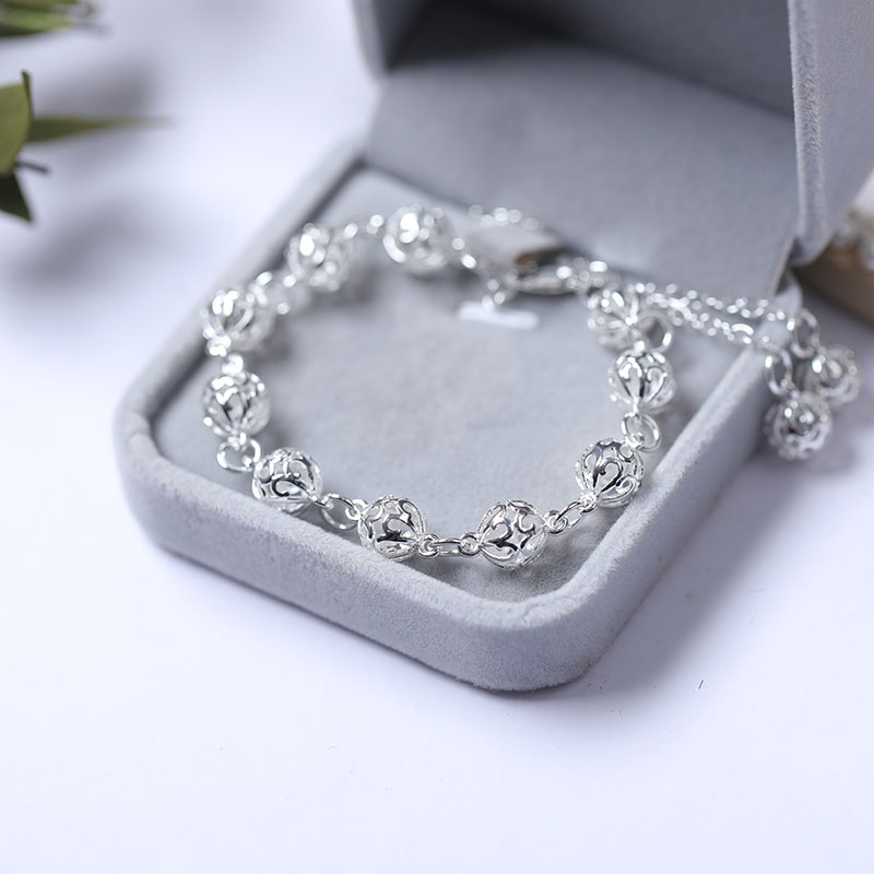 Vòng tay vòng tay nữ phong cách hàn quốc hạt rỗng chống rỉ XBL10 Bảo Ngọc Jewelry