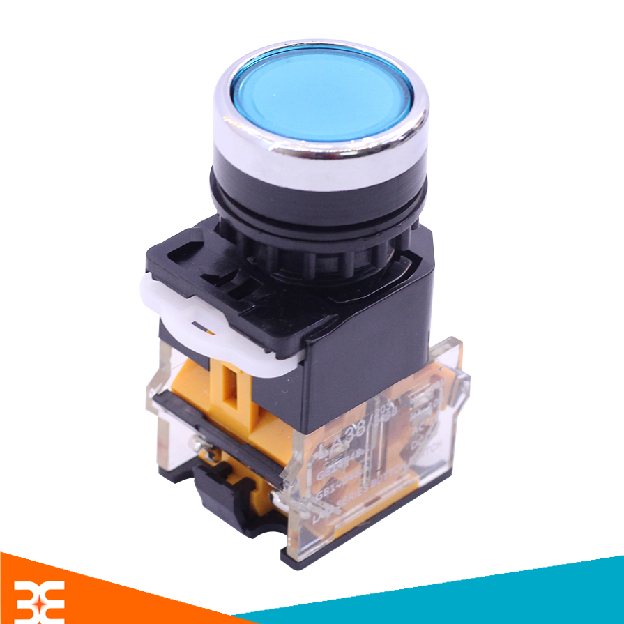 Nút Nhấn LA38-11/209 Nhả Không Đèn 10A NO/NC- Trắng/Đen/Xanh Dương