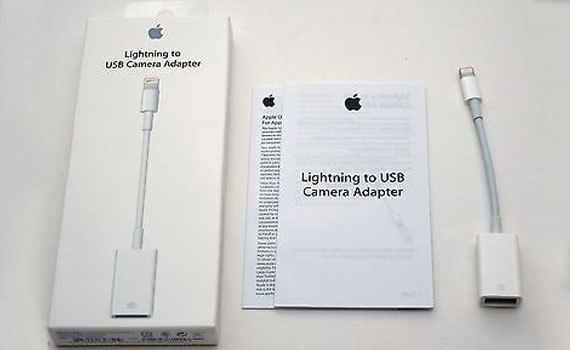 cáp OTG Lightning sang USB cho iPhone, iPad kết nối bàn phím