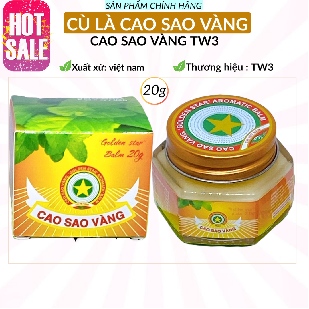 Cù là cao sao vàng tw3 20g-chính hãng
