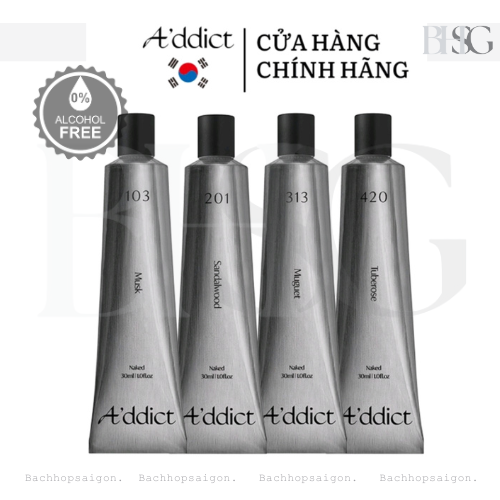   bhsg  Nước hoa khô ADDICT Naked dạng tuýp 30ml travel 