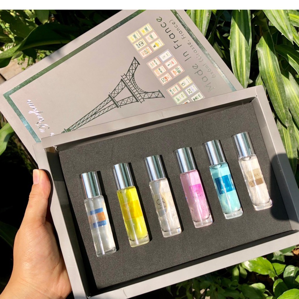 Set nước hoa tháp 6 chai lăn