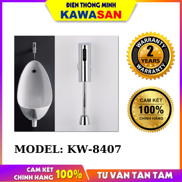 Van cảm ứng tự xã bồn tiểu nam cảm ứng nổi tường kw-8407