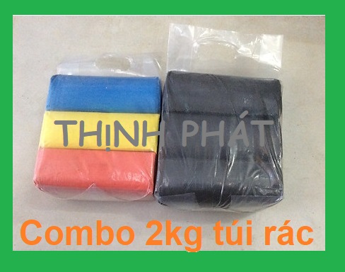 Combo 2 bao túi đựng rác nhiều kích cỡ - màu ngẫu nhiên