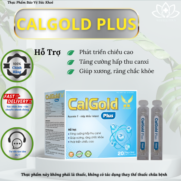 CalGold Plus - Hỗ trợ tăng cường hấp thu canxi, giúp xương răng chắc khỏe