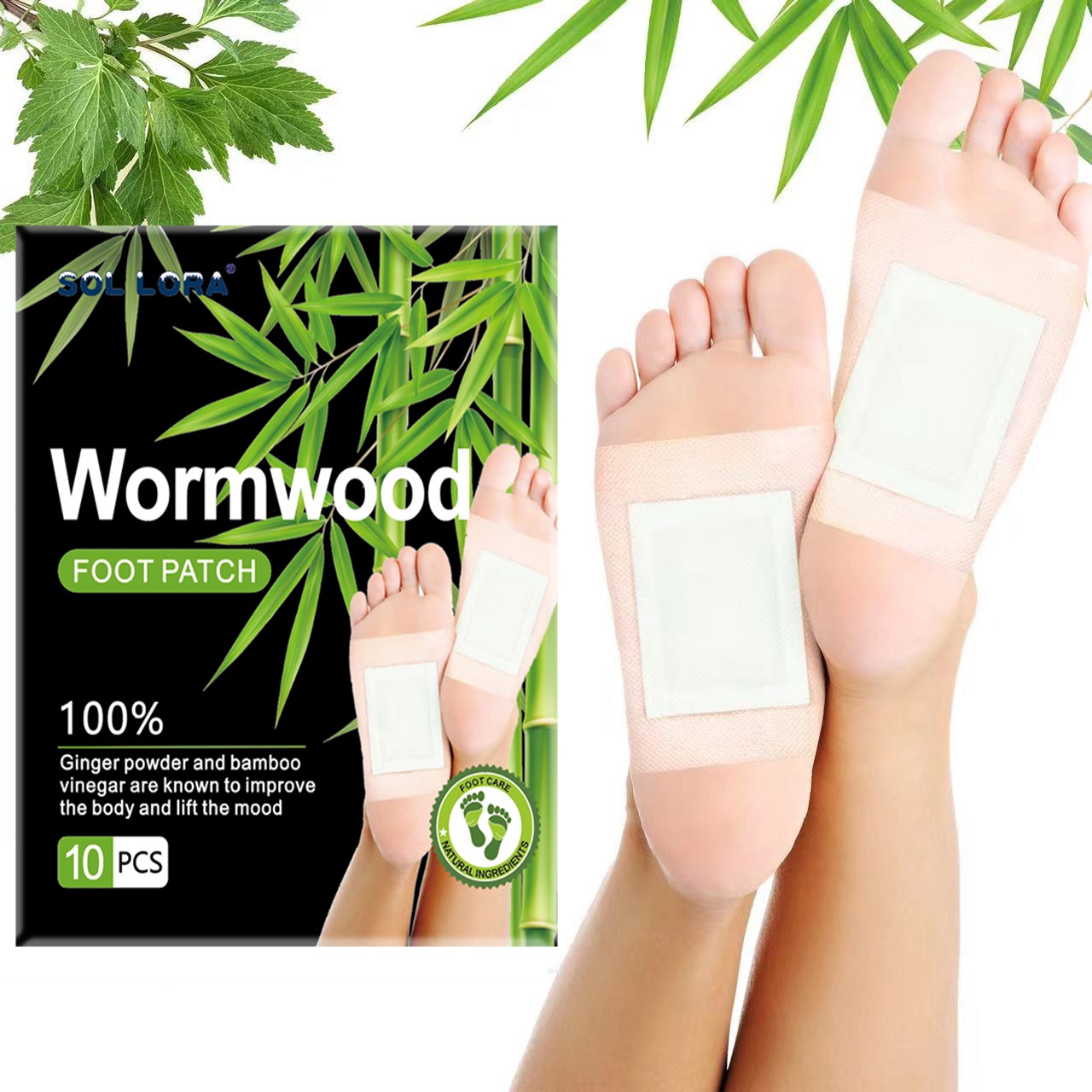 SOL LORA AliExpress Argy Wormwood Foot Anti-Fatigue Beauty Health Sleep Foot Patch Foot Care 10 Paste