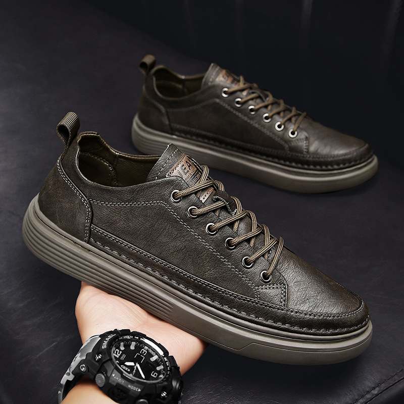 Giày sneaker nam giày nam da cao cấp thanh lịch kiểu mới 2023
