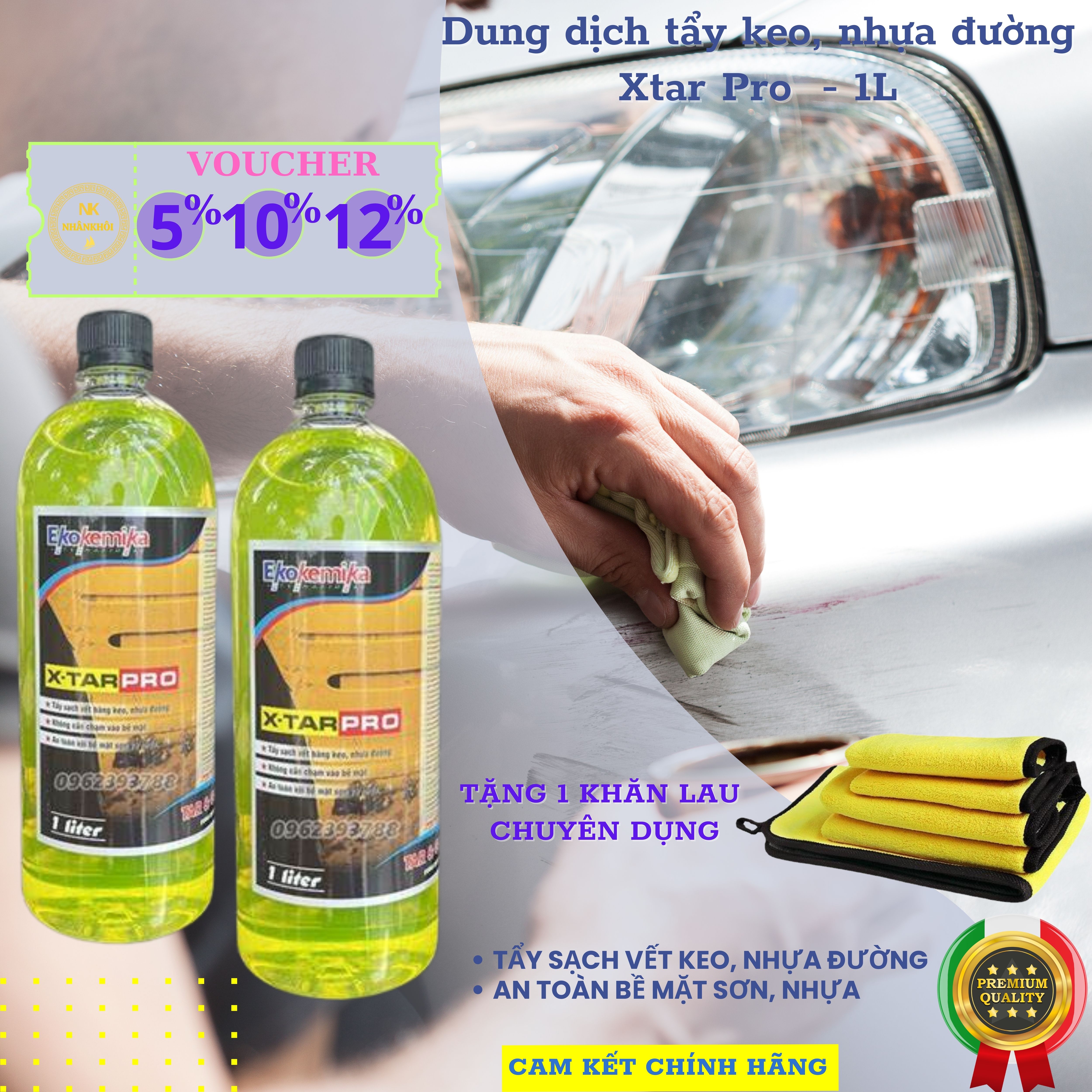 Xtar Pro - Dung dịch tẩy keo, nhựa đường - Ekokemika