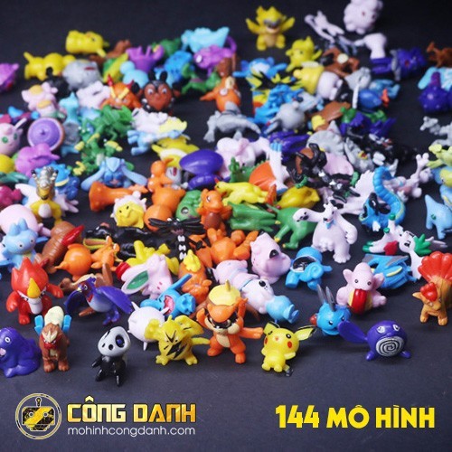 Bộ 144 mô hình pokemon