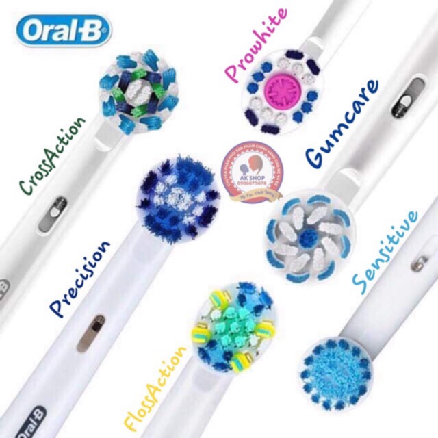 (Auth) Đầu Thay Thế Bàn Chải Điện Oral B Hàng