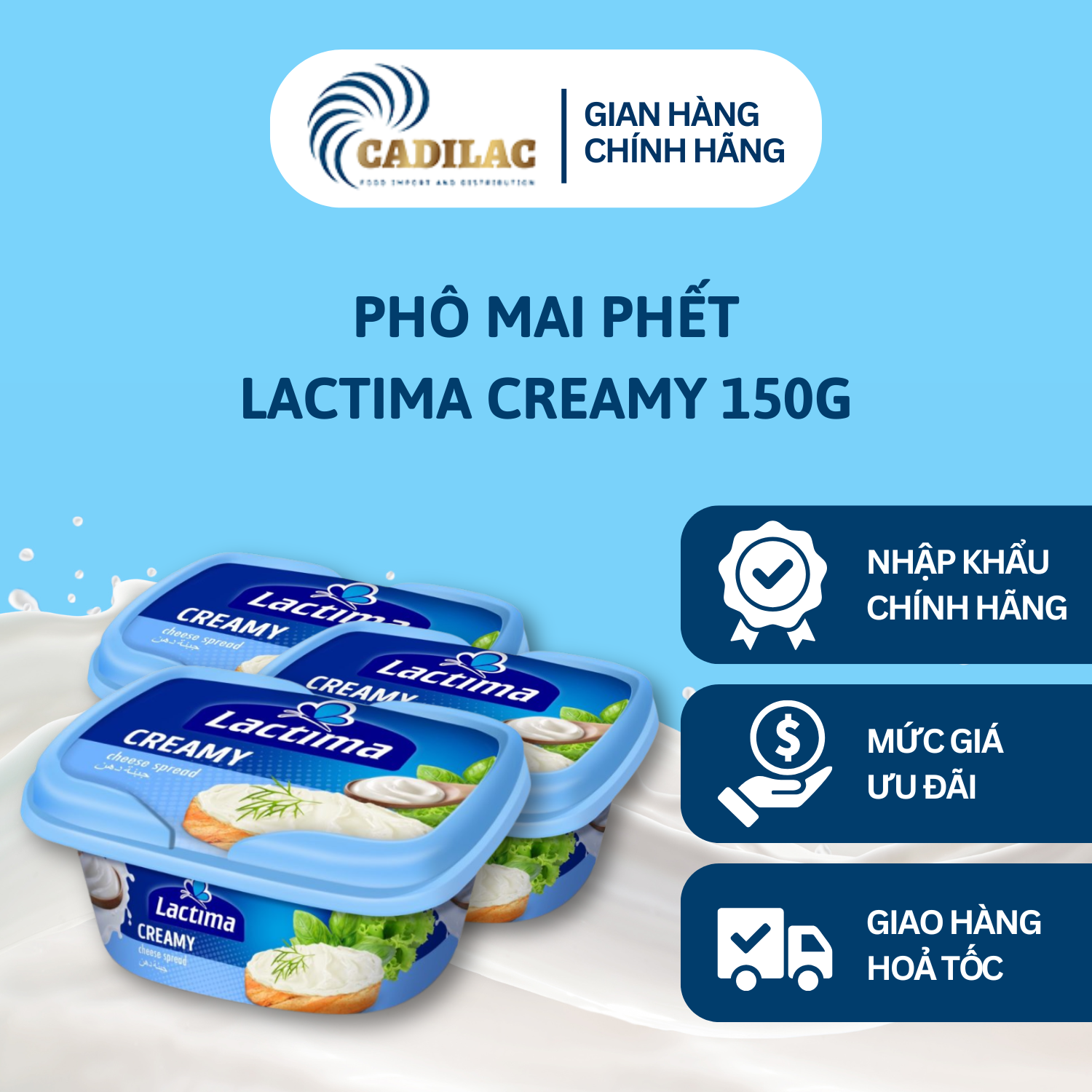 Phô Mai Phết Lactima Creamy 150g