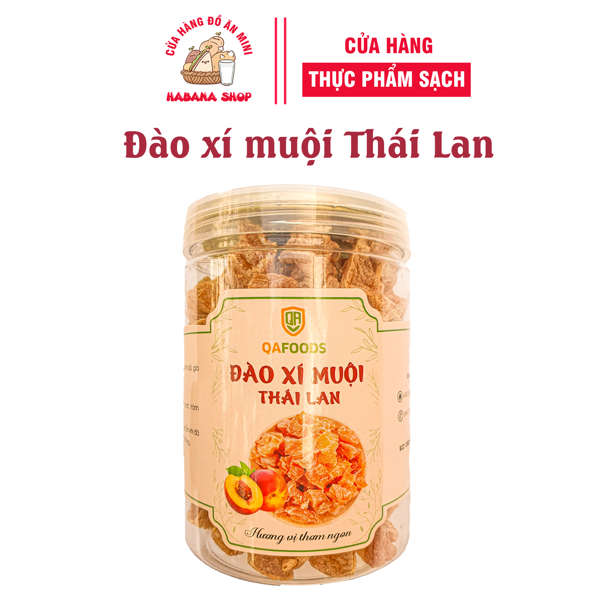 Xí muội đào Thái Lan hương vị thơm ngon ăn cực mê hũ 350gram