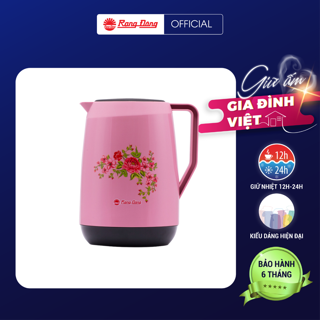 Bình Ủ trà thảo dược thảo mộc RD - 1800N1.T tăng cường sức khỏe tiện lợi dễ sử dụng an toàn vệ sinh dễ dàng chính hãng Rạng Đông