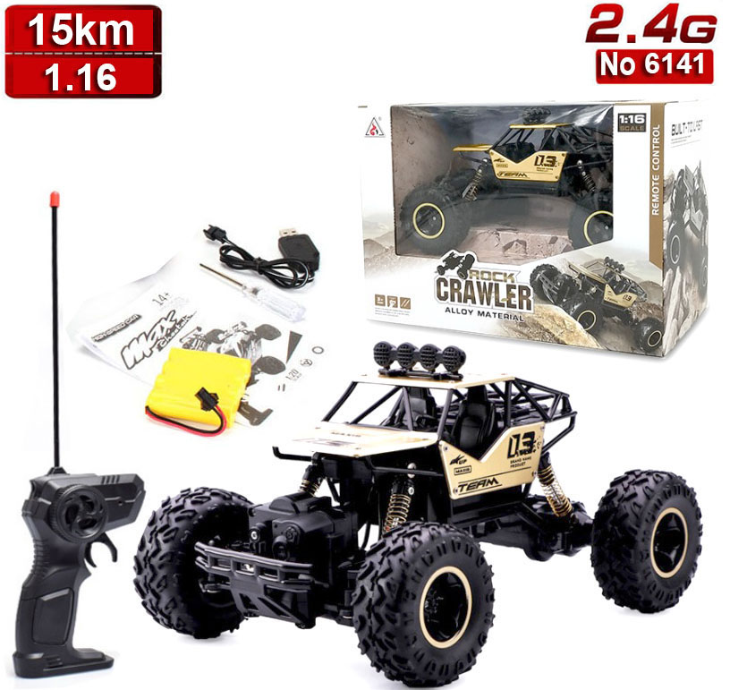 Xe ô tô địa hình điểu khiển leo dốc 2 cầu cỡ lớn tỉ lệ 1.16