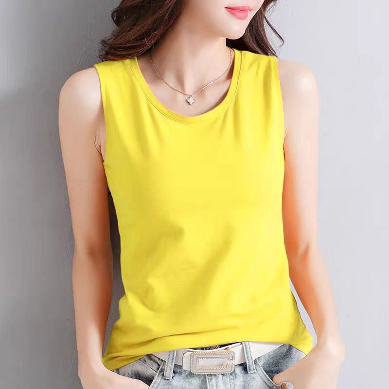 Áo thun ba lỗ nữ trơn sát nách thun cotton cao cấp co giãn 4 chiều dễ mặc tôn dáng dễ phối đồ đa năng SALLY-SN102