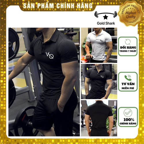Áo Phông Nam, Áo Thun Nam Có Cổ, Áo Tập Gym Nam