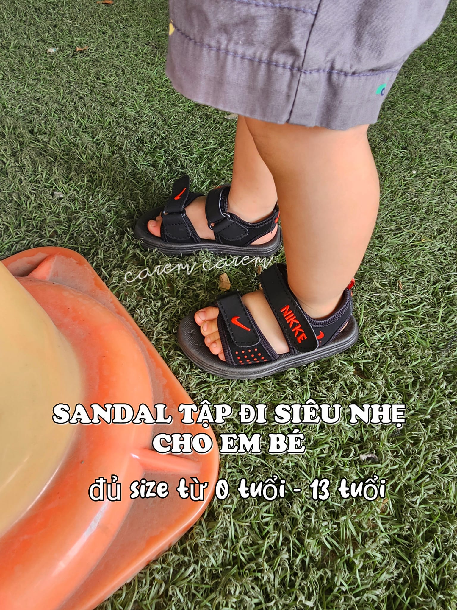 Giày sandal siêu nhẹ cho bé trai bé gái by caremcarem