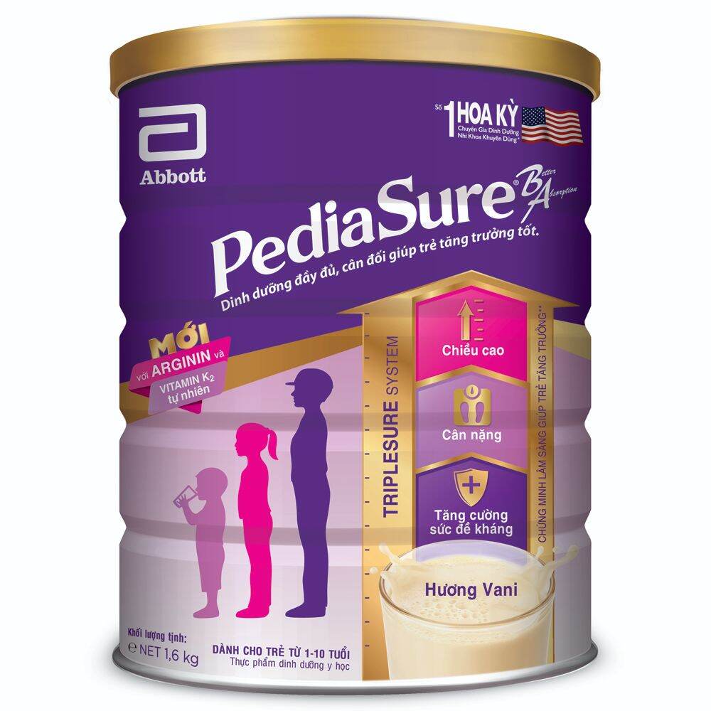 (Date mới) Sữa bột Pediasure 1.6kg