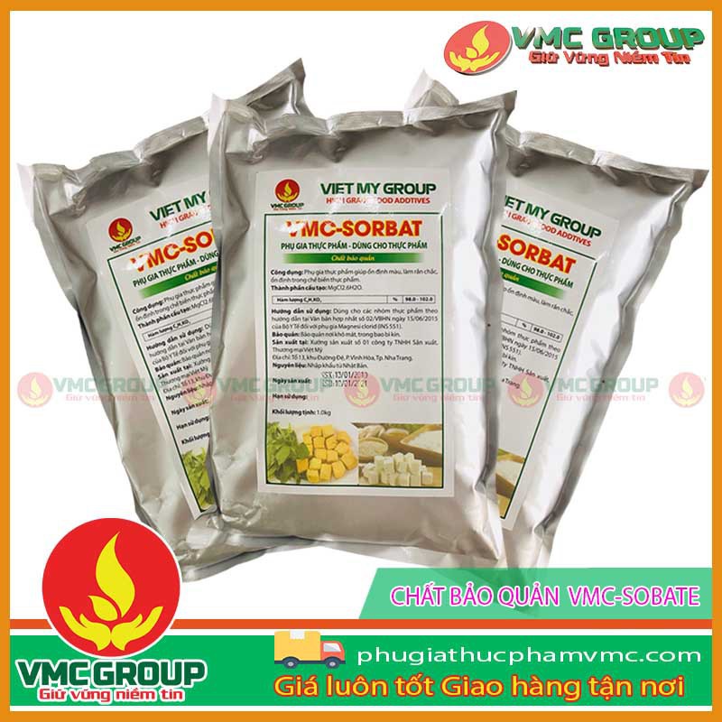 Vmc Sorbat - Bảo Quản Dùng Trong Thực Phẩm,Tạo Chống Nấm Mốc, Lên Men Sản Phẩm, Kéo Dài Thời Gian Bảo Quản Của Sản Phẩm.
