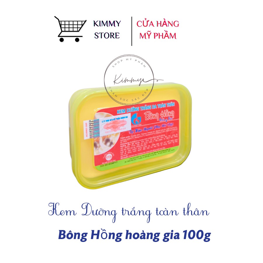 Kem body bông hồng hoàng gia hủ 100g