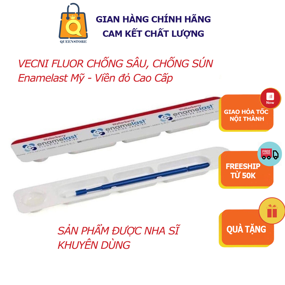 Chống sâu chống sún vecni flour 3m được các nha sĩ khuyên dùng, làm trắng răng bị bạc hà - queenstore