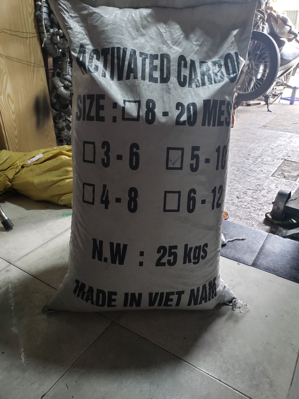 1 bao than gáo dừa lọc nước việt nam