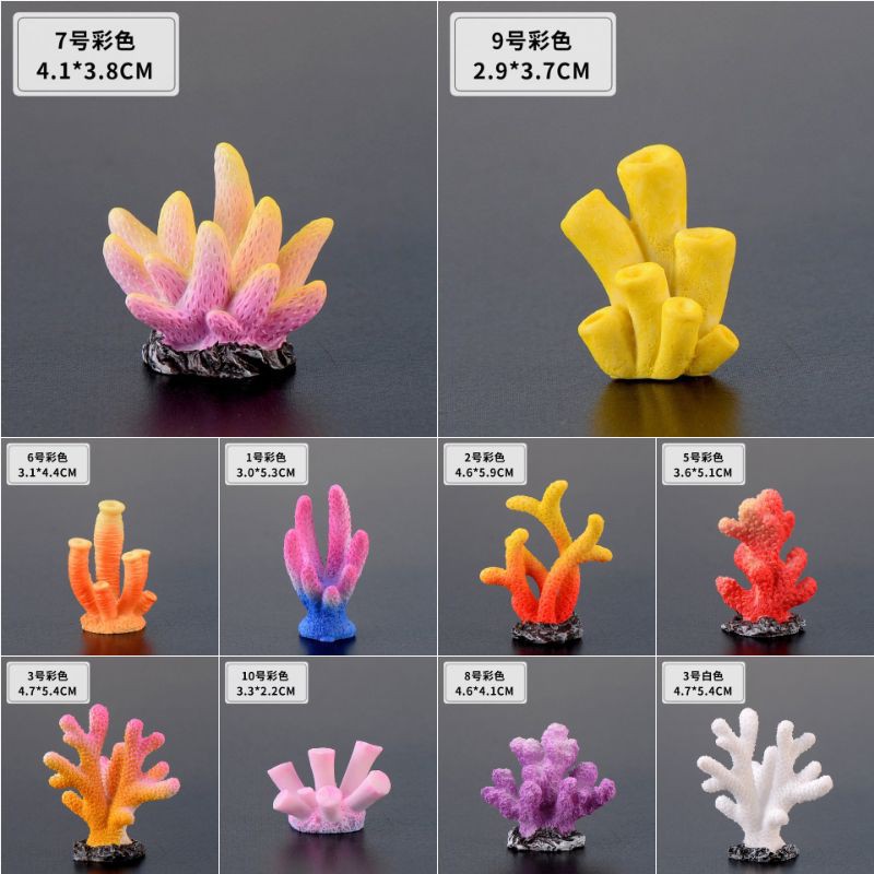 Trang trí bể cá ️ Terrarium️ San hô nhân tạo - trang trí bể cá tiểu cảnh bể cá