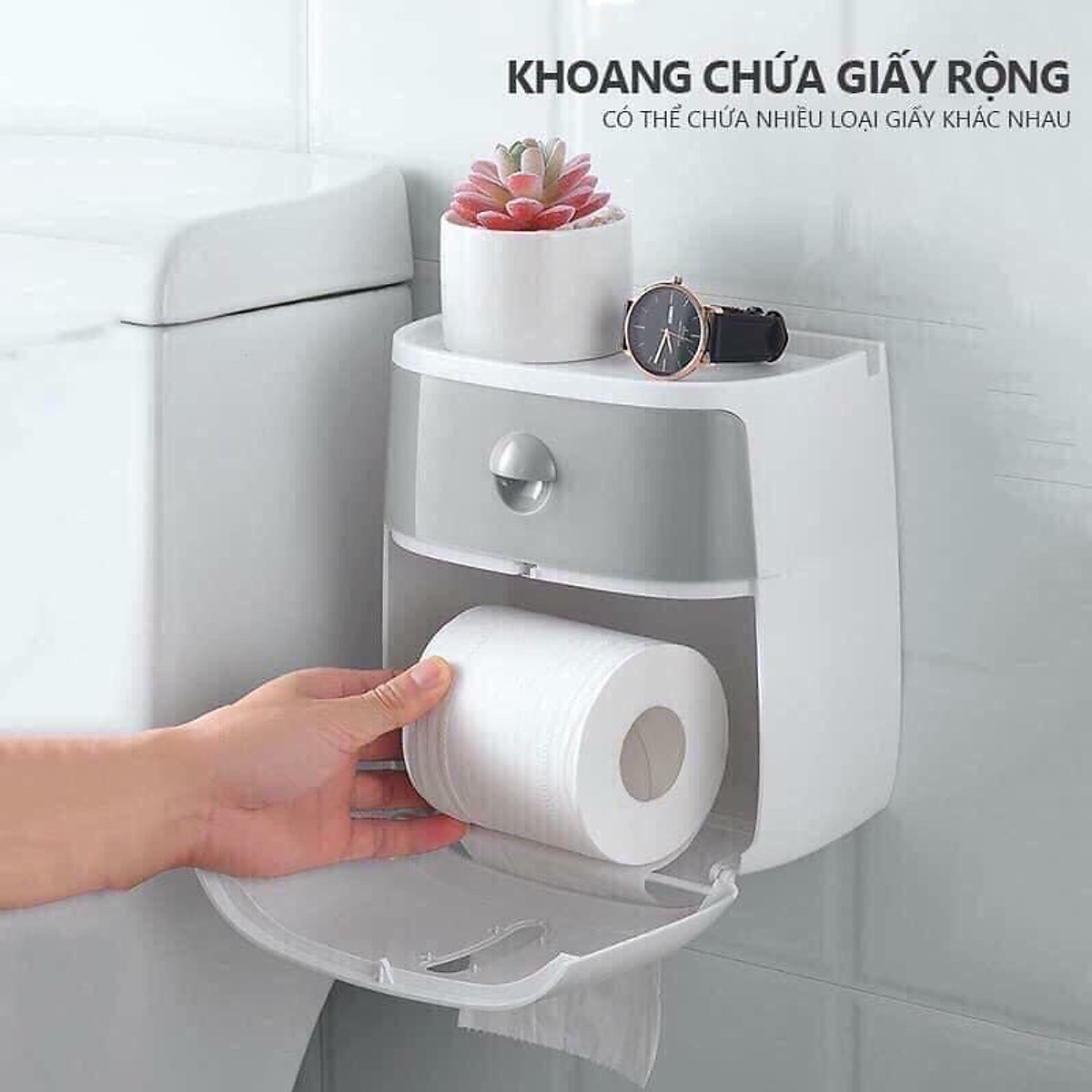 Hộp đựng Giấy Vệ Sinh ECOCO Cao cấp 2 tầng, Hộp đựng giấy vệ sinh 2 tầng Ecoco Viet Nam ,Hộp đựng giấy vệ sinh nhà tắm ecoco giá tốt, giảm giá đến 40%, Hộp đựng giấy vệ sinh 2 in 1 ECOCO E1804, Hộp đựng giấy vệ sinh 2in1 ,với thiết kế sang trọng ,