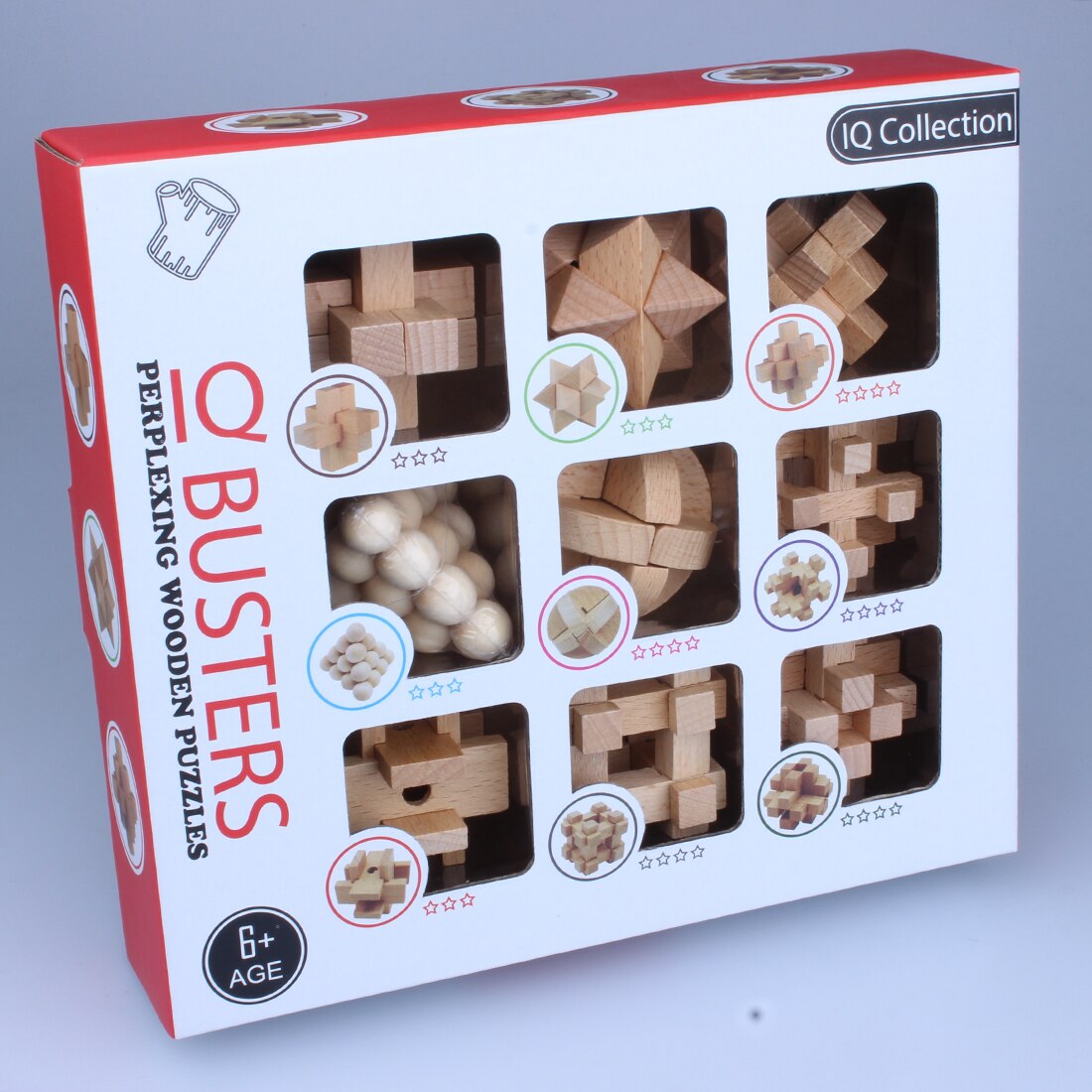 ⚡⚡ [SALE 50%] [BỘ 9 MÓN] Trò chơi tháo lắp gỗ WOODEN PUZZLE ZM120 - TRÒ CHƠI TRÍ TUỆ