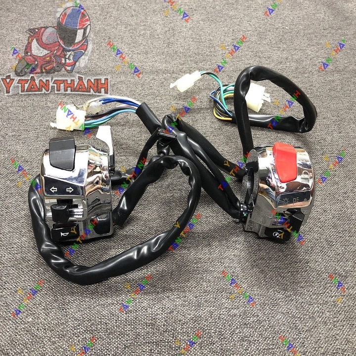 Cùm Công Tắc Moto Rebel Trắng Xi