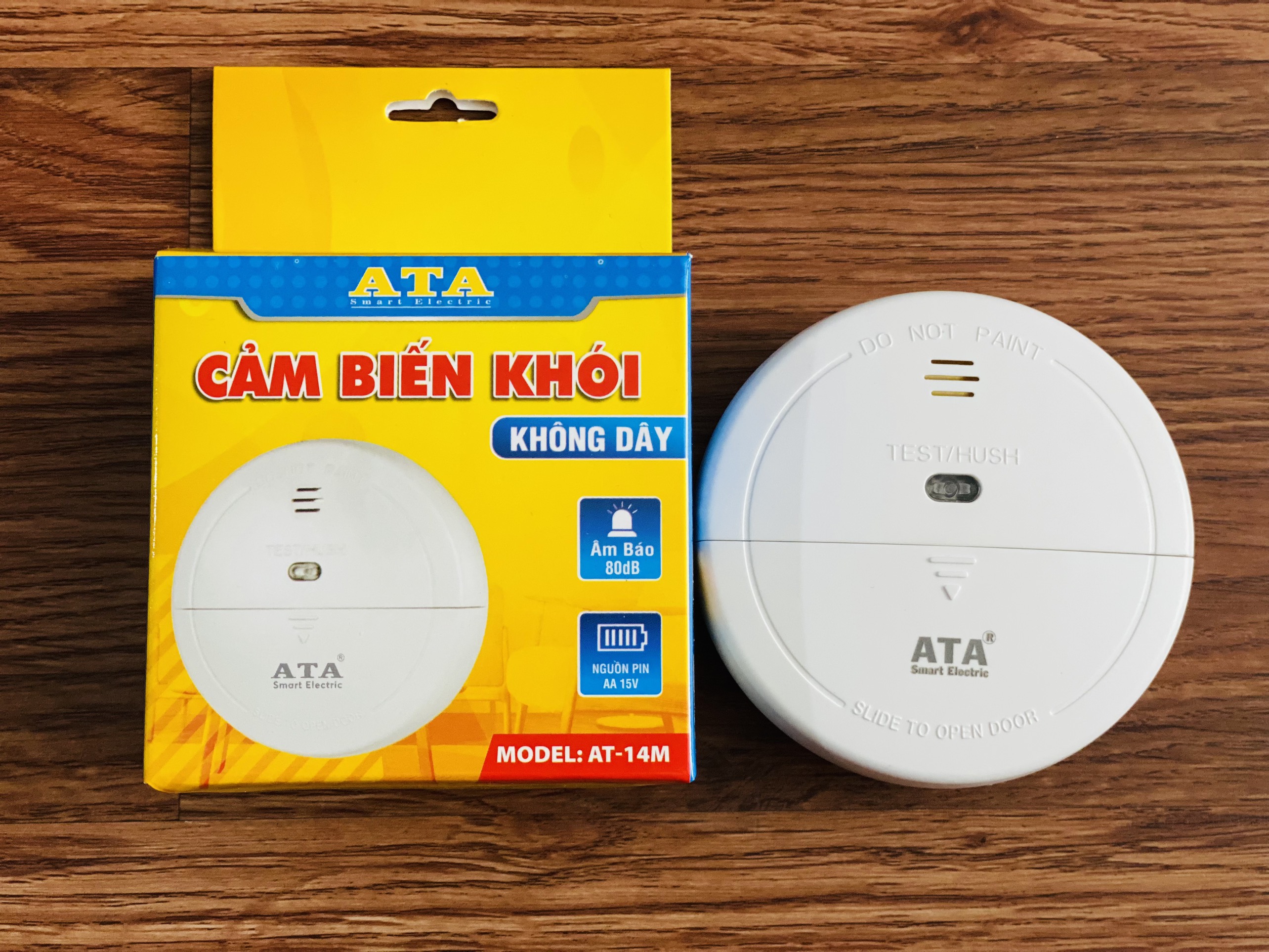 Cảm biến báo khói độc lập không dây ATA AT14M
