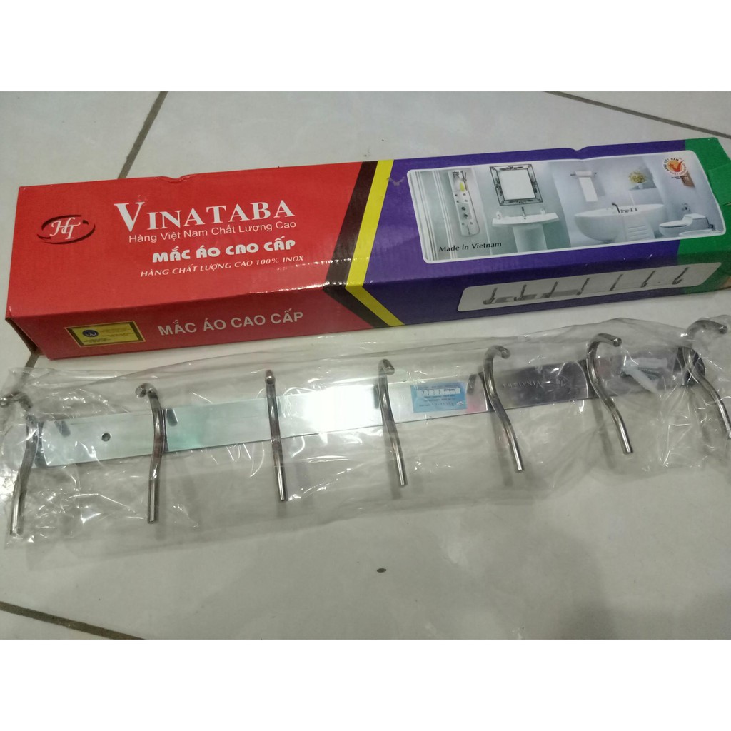 Mắc Áo Treo Tường Inox Cao Cấp Vinataba