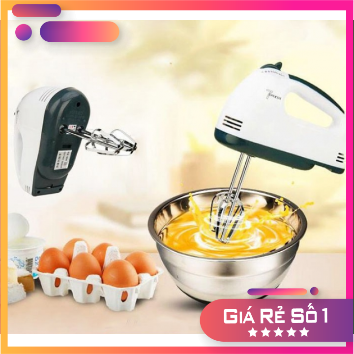 Máy đánh trứng cầm tay mini cao cấp 7 tốc độ ,máy đánh trứng cầm tay
