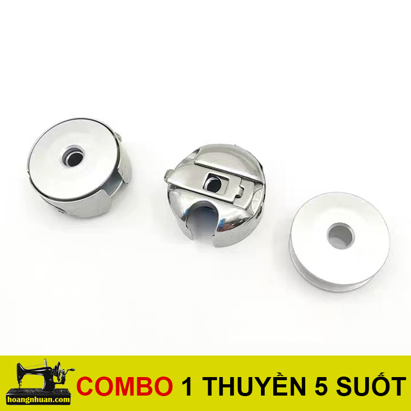 [HCM]Thuyền Suốt Máy 1 Máy Công Nghiệp 1 Kim (combo 1 thuyền 5 suốt)