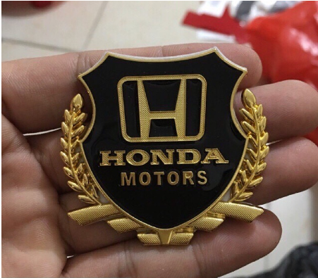 Logo dán mặt nạ Honda dạng nhôm