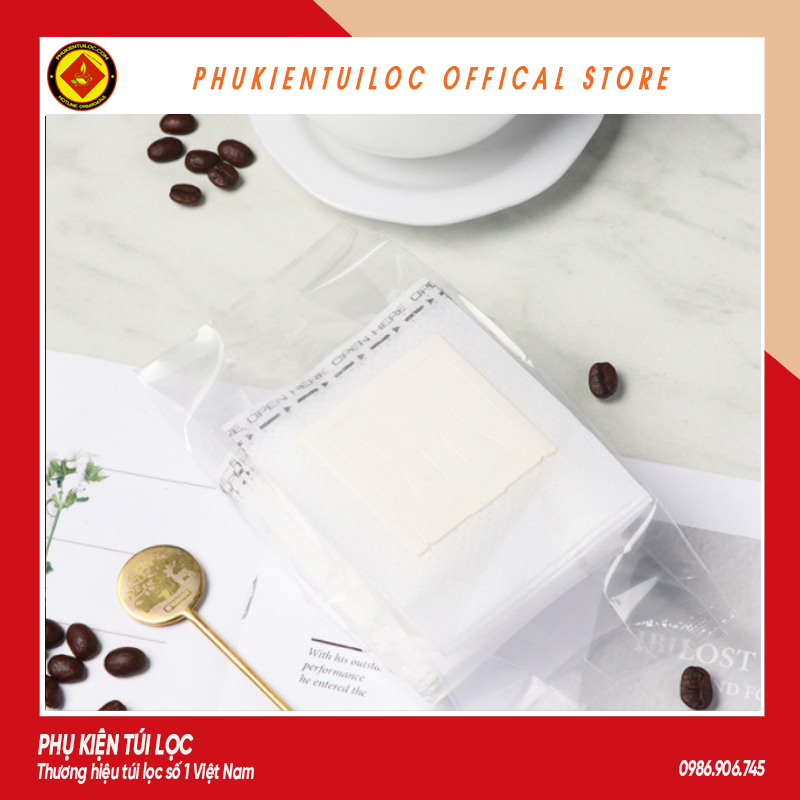 Phin giấy túi lọc pha cà phê đi du lịch - 50 chiếc- Phukientuiloc- PG01