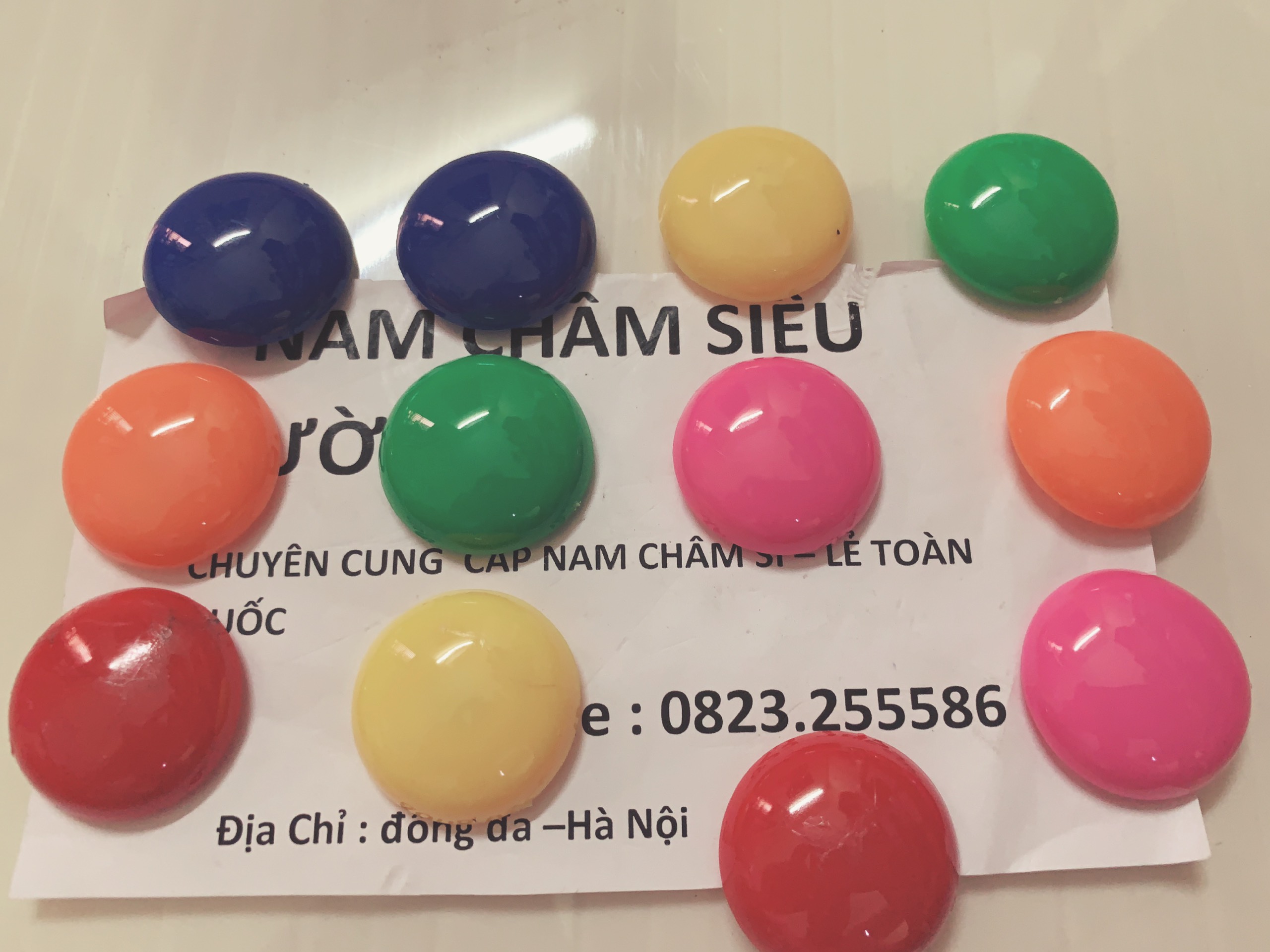 Nút Chặn Giấy Nam Châm Đính Bảng Từ - D30 Đa Màu Sắc