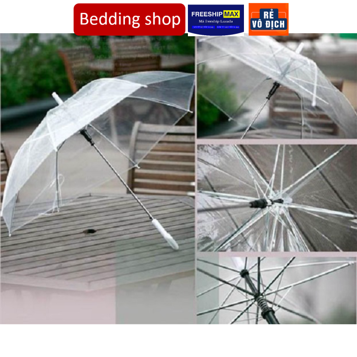 Ô trong suốt - Dù trong suốt - Ô dù đi mưa trong suốt thể hiện cá tính phong cách Hàn Quốc
