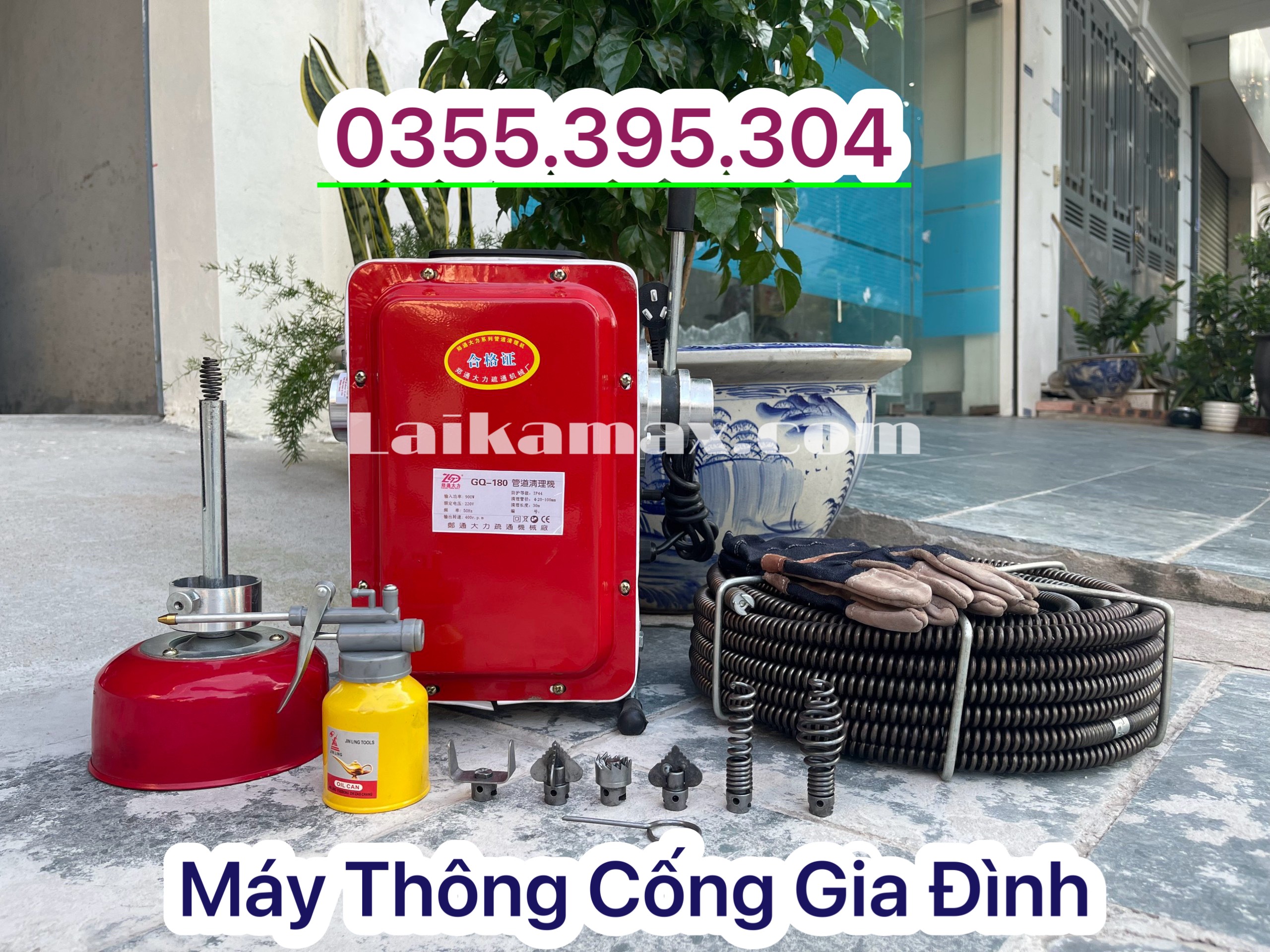 Máy thông cống GQ180A CÔNG SUẤT 900W GỌI ĐIỆN / ZALO 0355.395.304