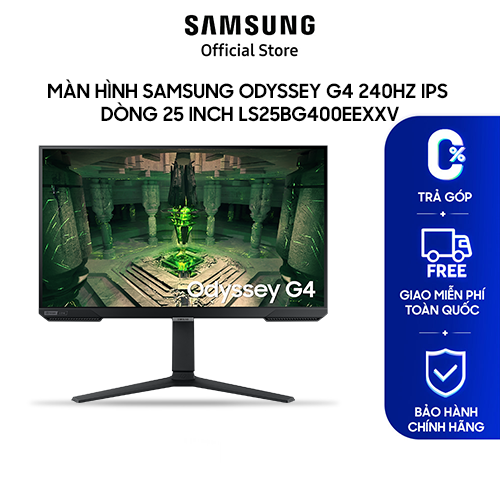 Màn hình gaming samsung odyssey 25 inch ls25bg400eexxv fhd ips 240hz 1ms amd freesync premium hdr