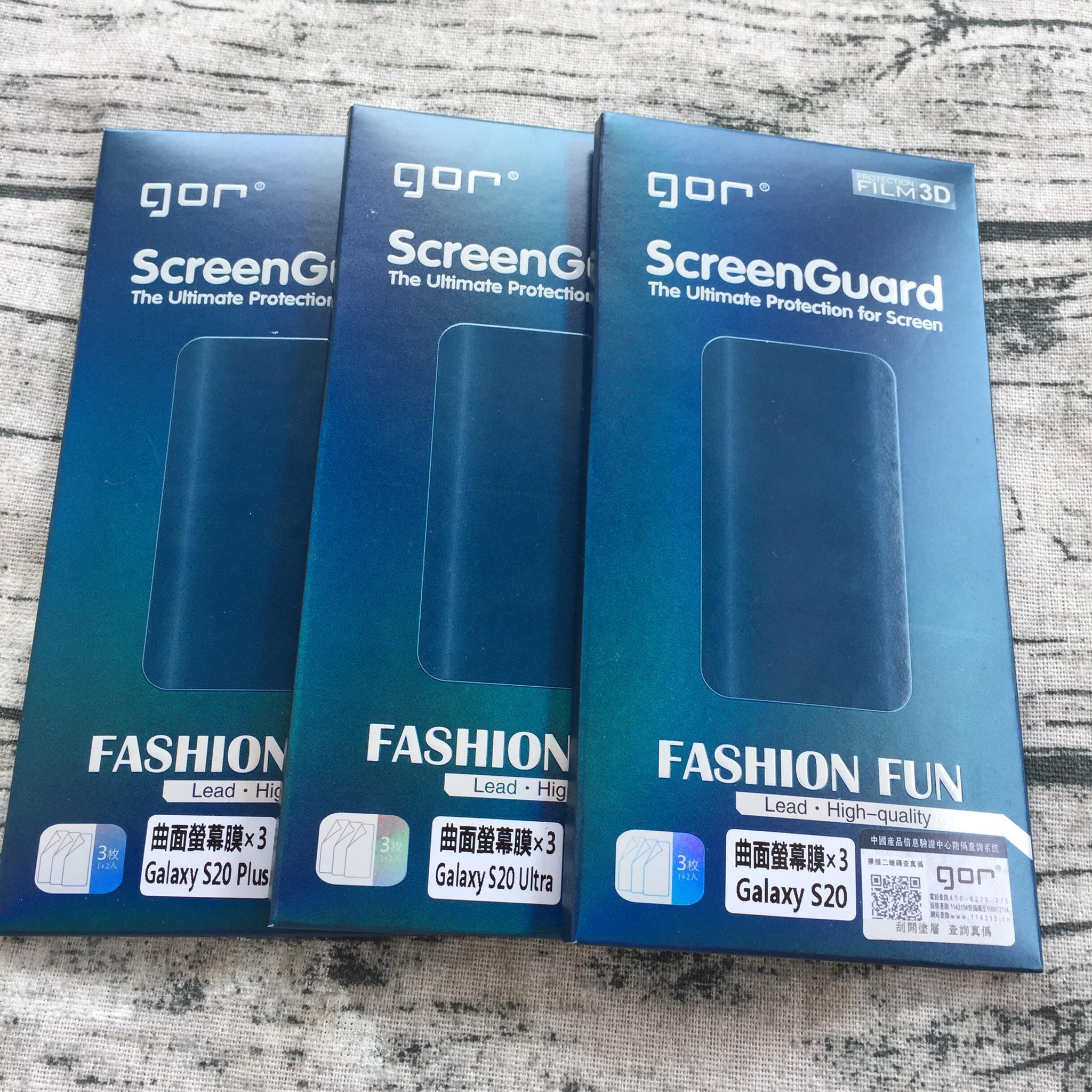 Bộ 4 miếng dán full màn hình samsung galaxy s20/ s20 plus/ s20 ultra hiệu gor
