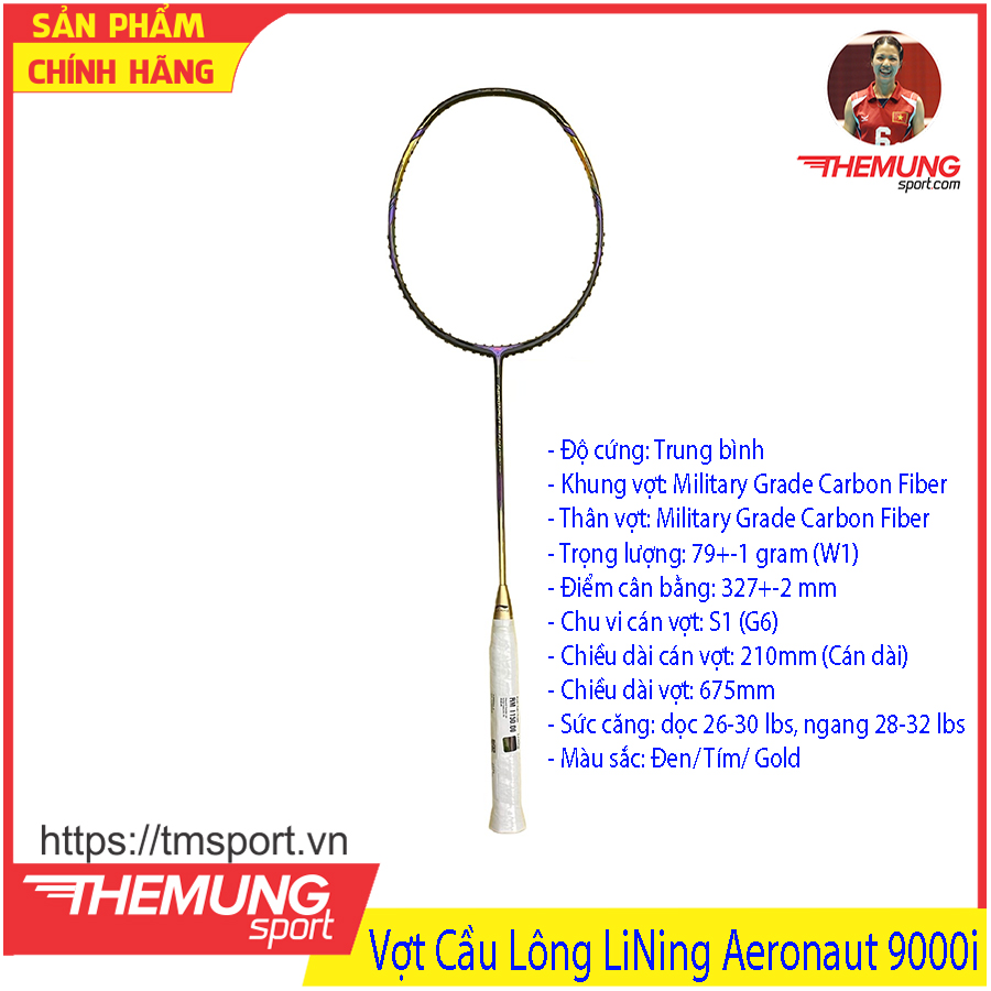 Vợt cầu lông lining aeronaut 9000i