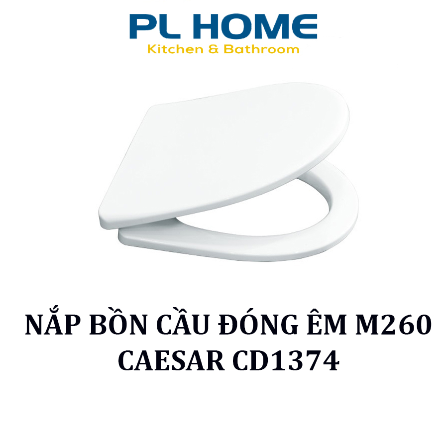 Nắp bồn cầu đóng êm Caesar M260 sử dụng cho bồn Caesar CD1374
